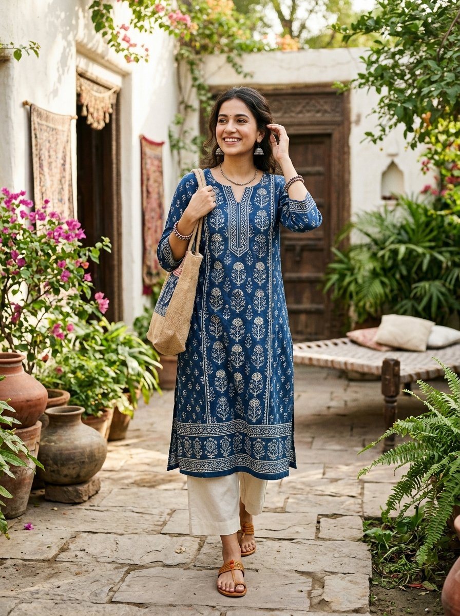 Classic Indigo Print